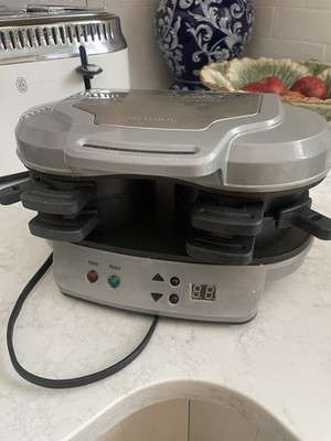 Hamilton Beach 25490A Dual Breakfast Sandwich Maker Silver Black Used