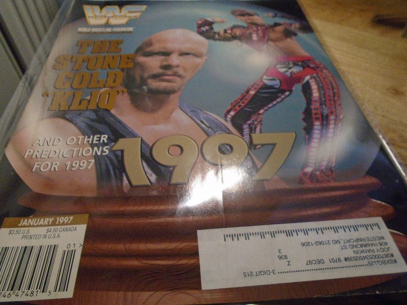 WWF the stone cold KLIQ Magazine January 1997 WWE Stone Cold FREE SHIPPING 