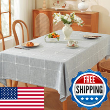 TruDelve Cloth Tablecloths Blue 8 Foot Table Cloth Rectangle Tables Oblong Boho