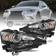 Fit 2014 2015 Lexus IS250 IS350 HID/Xenon Headlights Headlamps Left Right Pairs