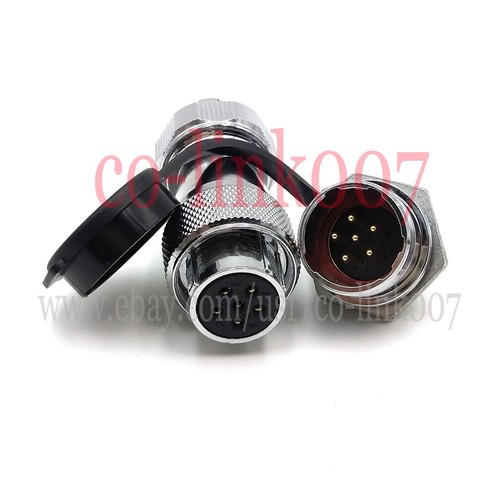 WS20 5 pin Waterproof Connectors, High Voltage Aviation Industrial Device Plug - Picture 1 of 7