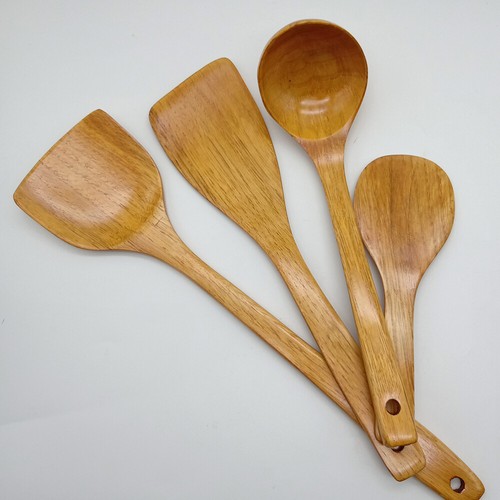 Wooden Shovel Set Nonstick Cooking Spatula Kitchen Utensils Spatulas for Use - Imagen 6 de 12