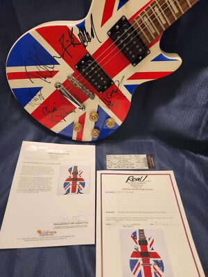 Autographed Def Leppard Guitar(all 5)Triple Certs/Amazing!! | eBay