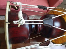 Janggu (Jang-gu ) Korean Hourglass Drum, size 1.7 (20" x 17") w/Sticks & Bag