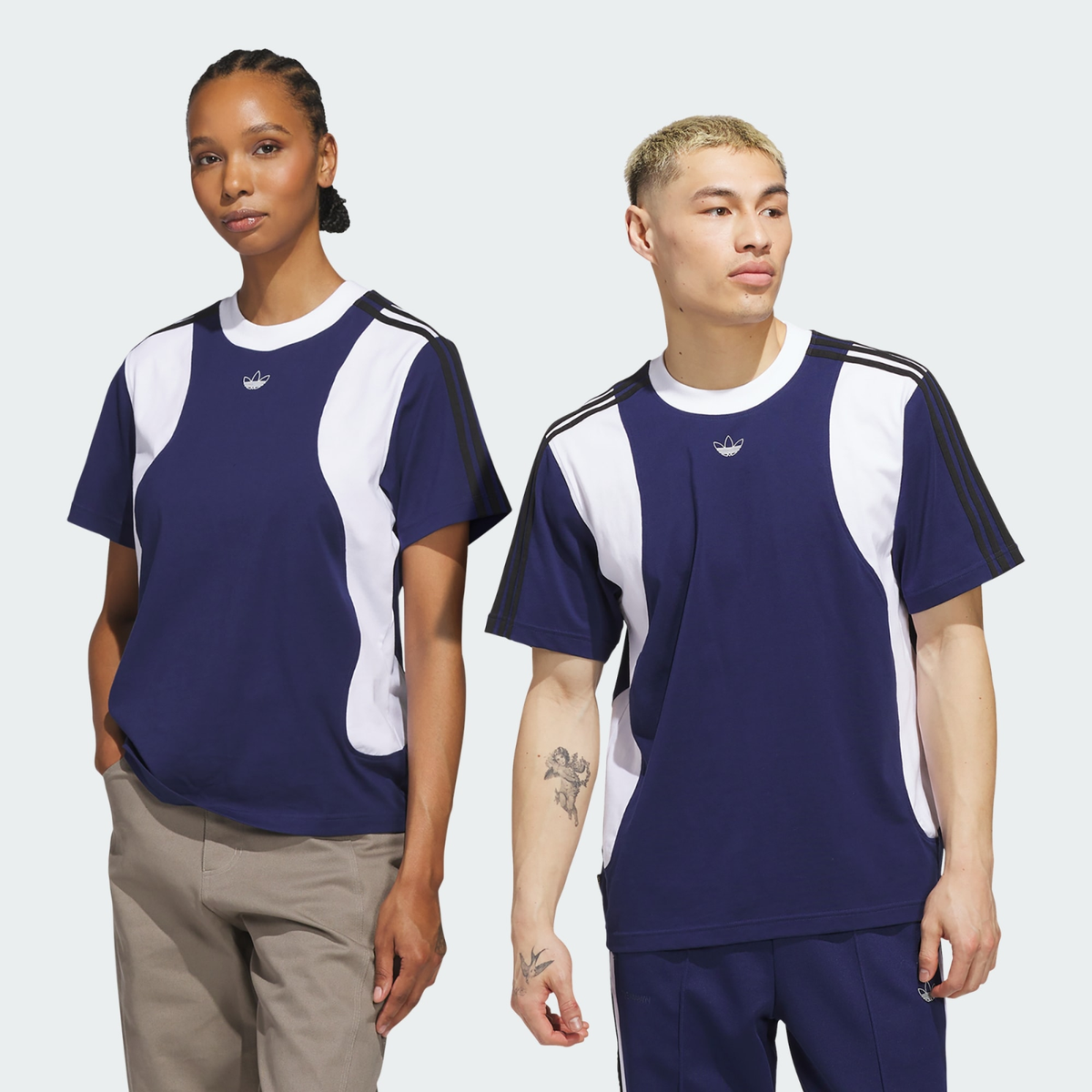 ☆Adidas☆Originals BBLS WASHED TEE Dark Blue adidas Originals TYSHAWN TEE Dark Blue White JX5470 Japan