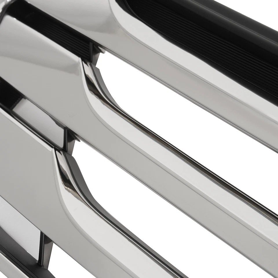 Conjunto de rejilla de parachoques superior delantera cromada para Hyundai Santa Fe Sport 2013-2016 Foto 4 de 4