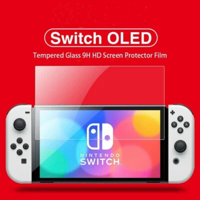 2 PACK Nintendo Switch OLED 2021 Genuine 100% Tempered Glass Screen Protector