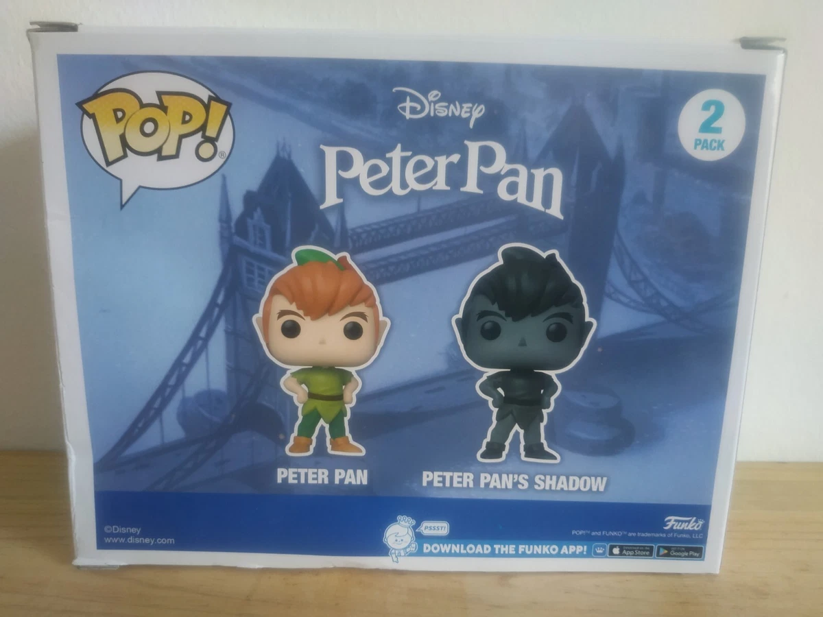 Funko Pop Peter Pan & Peter Pan's Shadow exclusive Disney CAJA DAÑADA VER FOTOS