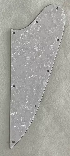 For Gibson Firebird Guitar Pickguard Scratch Plate Blank,4 Ply White Peral