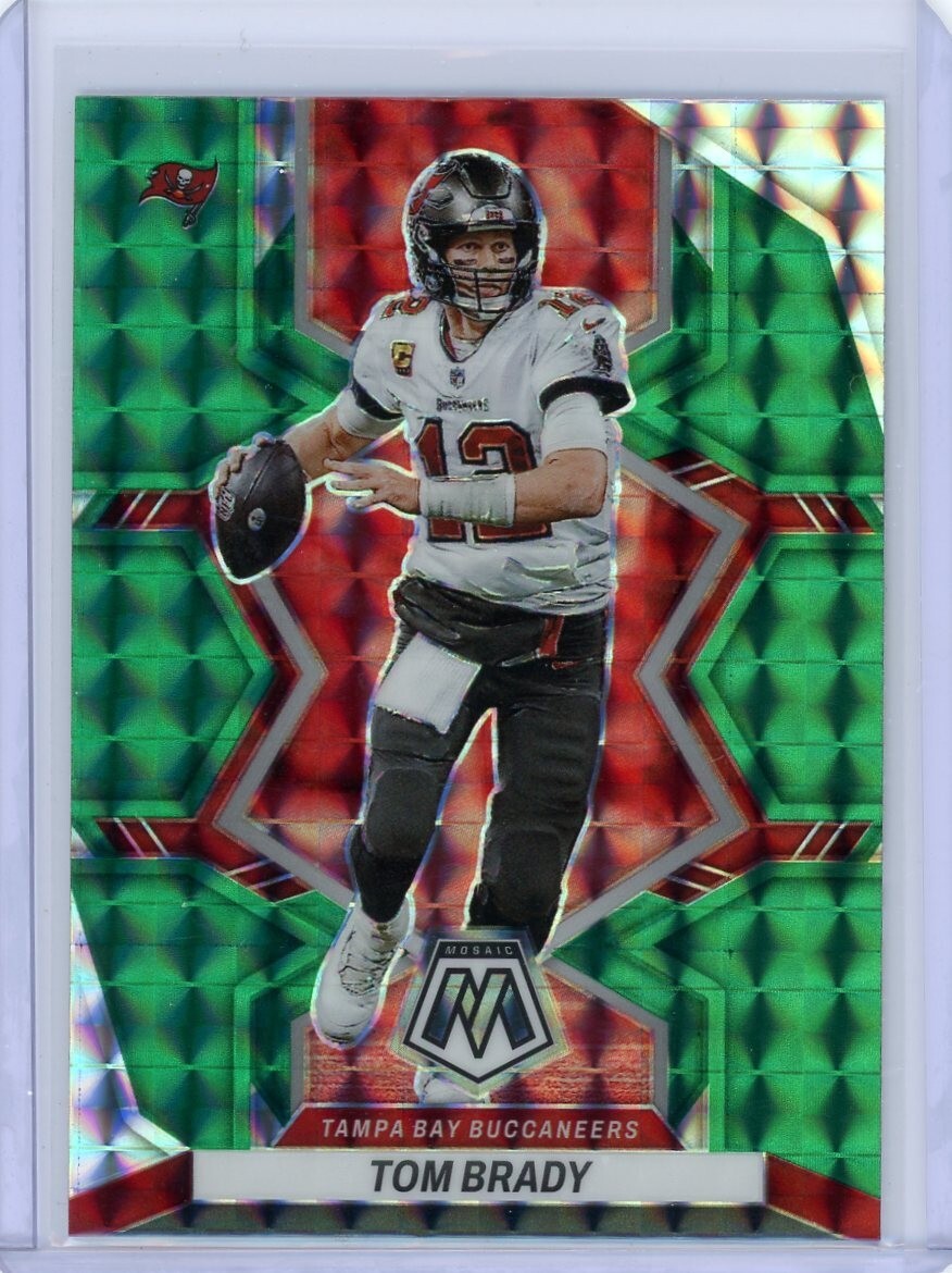 2022 Panini Mosaic Green Prizm #182 TOM BRADY Buccaneers