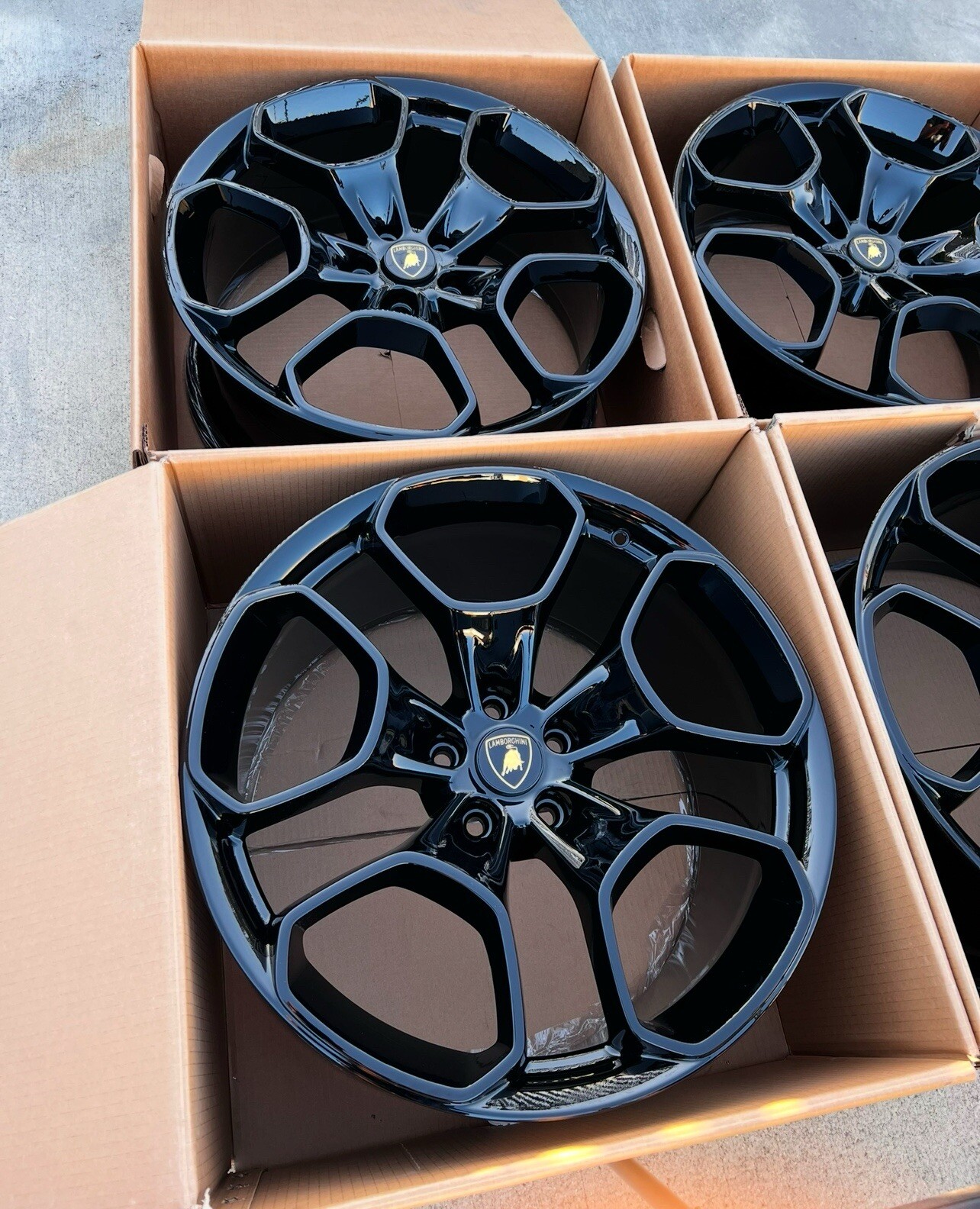 20” Lamborghini Huracan Giano Black 2014-2018 Original Wheels Rims Factory OEM