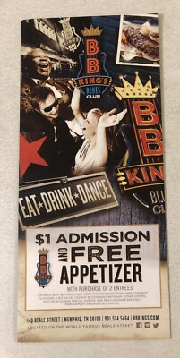BB King s Blues Club Memphis Travel Brochure  Ephemera BR16
