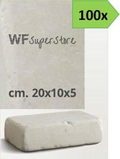 Mattoni in pietra Trani 20x10x5 - 100 pezzi - muro pavimento cordolo giardino