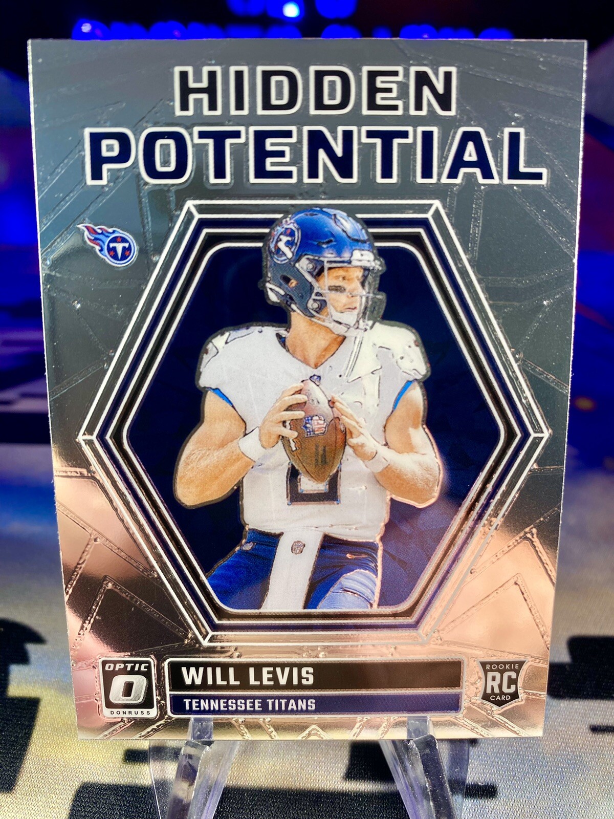 2023 Will Levis Panini Donruss Optic Hidden Potential Rookie Card #HP-WL Titans