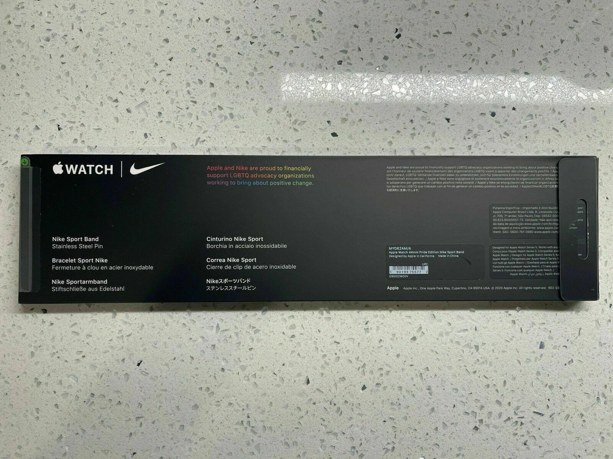 Genuine OEM Apple Watch Nike Sport Band 44mm 45mm Pride Edition MYD62AM A