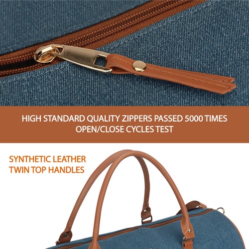 Expandable Lightweight 3pcs Suitcase Luaage Sets&Canvas Carry on Duffle Bags - Picture 88 of 109