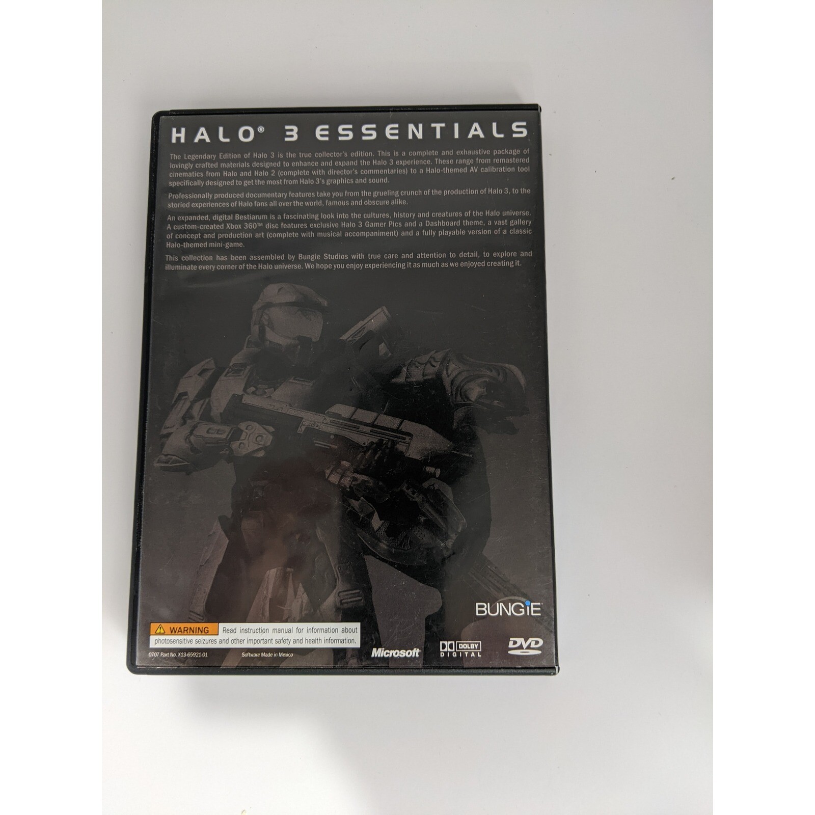 Halo 3 Essentials Xbox 360 Video Game Discs Complete Retro Bungie Microsoft thumbnail 2