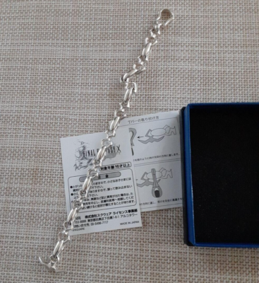 Final Fantasy X Square Tida Silver 925 Bracelet (Size 21) wz