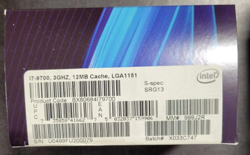 *NEW* Intel Core i7-9700 Octa-Core 3 GHz Desktop CPU Processor LGA 1151 - Picture 3 of 3