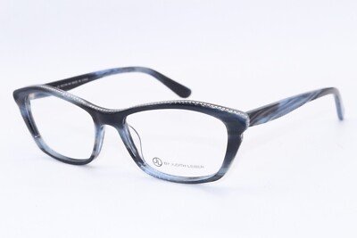 NEW JUDITH LIEBER JL-3017 DENIM BLUE HORN AUTHENTIC FRAMES EYEGLASSES 54-16