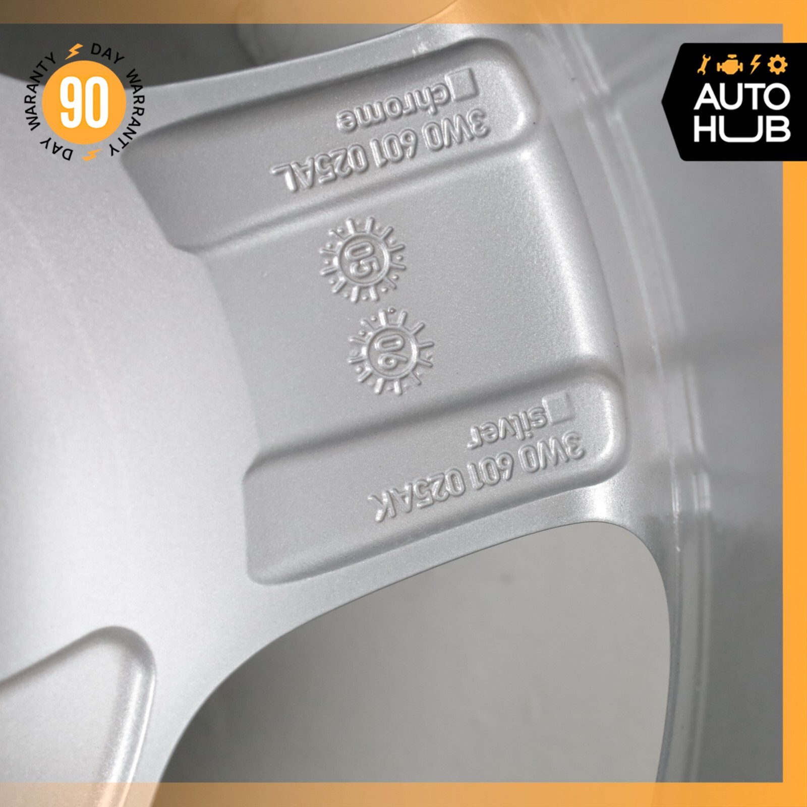 Bentley Continental GTC Flying Spur 9 x 19 19" Wheel Rim Silver 3W0601025AK OEM