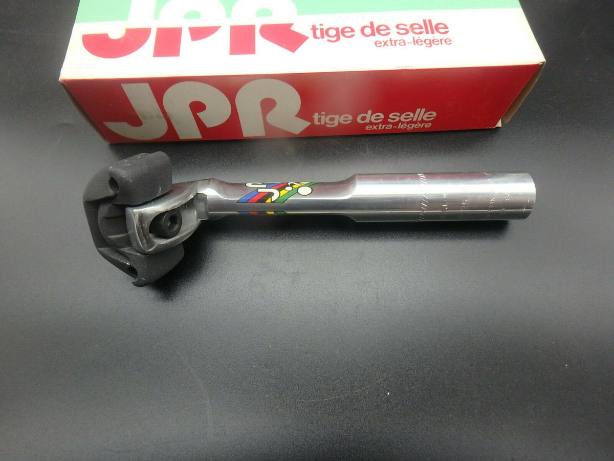 NOS Vintage JPR Seatpost aluminum fluted Seatpost J.P.R. Made in France 26.4