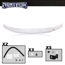 Fit For 17-20 Ford F250 F350 Super Duty Hood Deflector Bug Shield Chrome