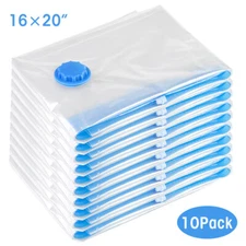 16×20" 1/10Pcs Vacuum Seal Storage Bags Travel Compression Space Saver Organizer