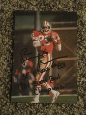 San Francisco 49ers RENALDO NEHEMIAH Signed 4x6 Photo NFL FOOTBALL AUTOGRAPH 1