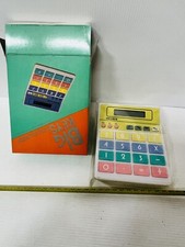 CALCOLATRICE VINTAGE RICORDI BIG KEYS NUOVISSIMA!!!GIALLA