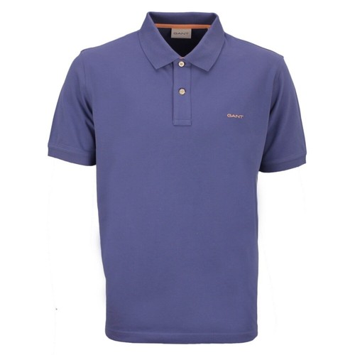 Gant Herren Piqué Poloshirt Regular Fit blau 2062026 401 dusty navy