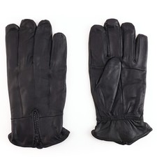 Men's Thermal Lined Insulated Classic Zipper Leather Gloves - FREE SHIPPING