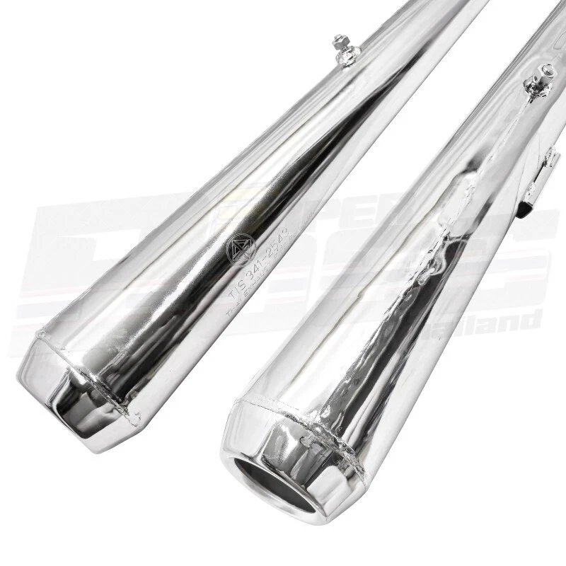 Silenciador de escape para HONDA CB175K4 K5 K6 K7 R+L ***Estilo PT*** Foto 4 de 4