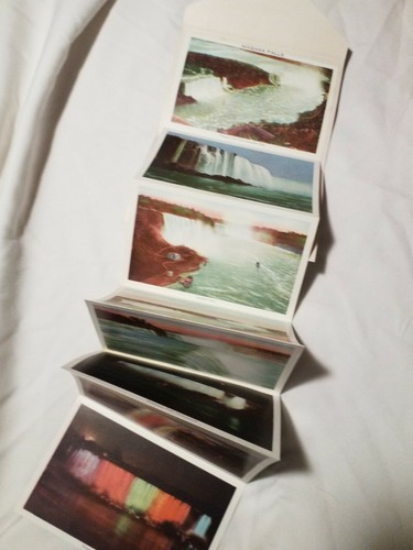 Stampa stile fisarmonica vintage collezione "Souvenir vedute delle cascate del Niagara" anni '20 - Foto 4 di 9