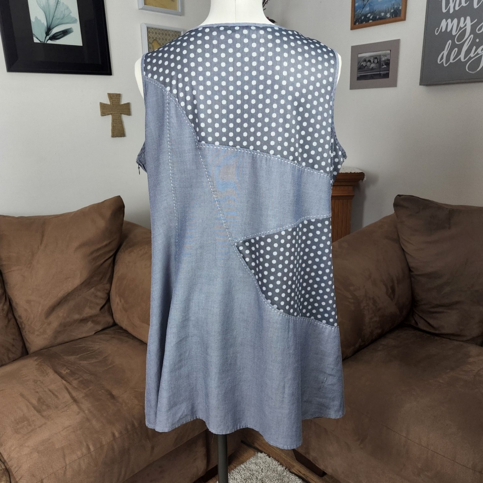 Taillissime Laredoute Creation Patchwork Tunic To… - image 2