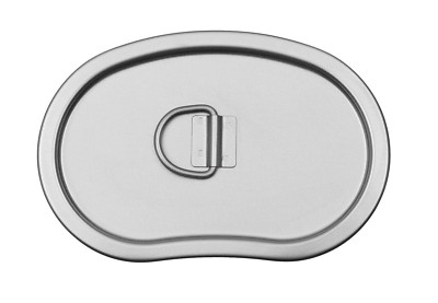 MFH US canteen lid stainless steel aluminium outdoor camping BW