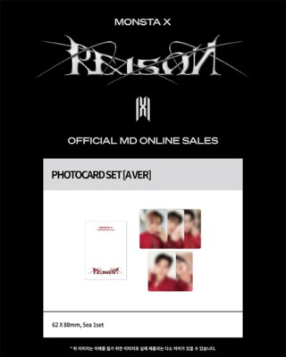 MONSTA X POP-UP STORE REASON PHOTOCARD SET A ver/5 Card OFFICIAL