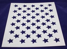 50 Star Stencil 14 mil Mylar-17.6"H x 22"W- Painting/Crafts/Stencil/Template