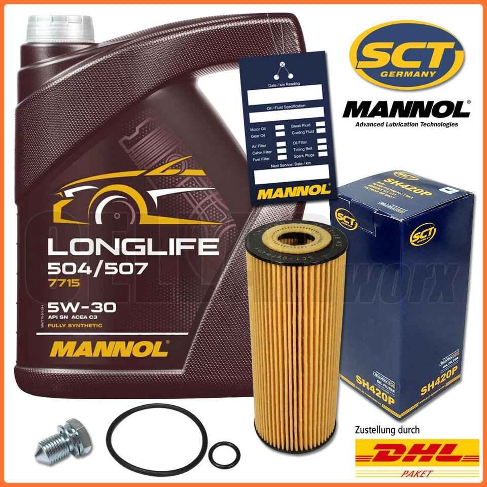 CELLARWORX BUNDLE (INSPEKTIONSPAKET) für VW Passat 3B 3BG & Golf 4 1.9 2.0 TDI 5L MANNOL Longlife 5W30 Öl + Ölfilter