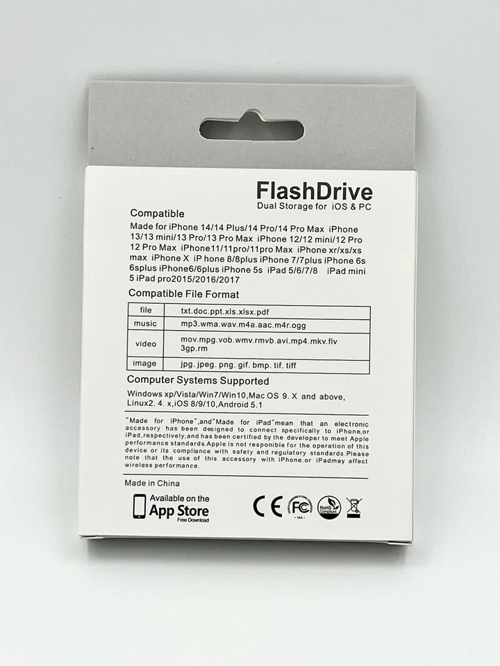 256GB USB 3.0 Flash Drive 4in1 Photo Stick Metal Thumb Drive For iPhone Android - Image 3 of 3