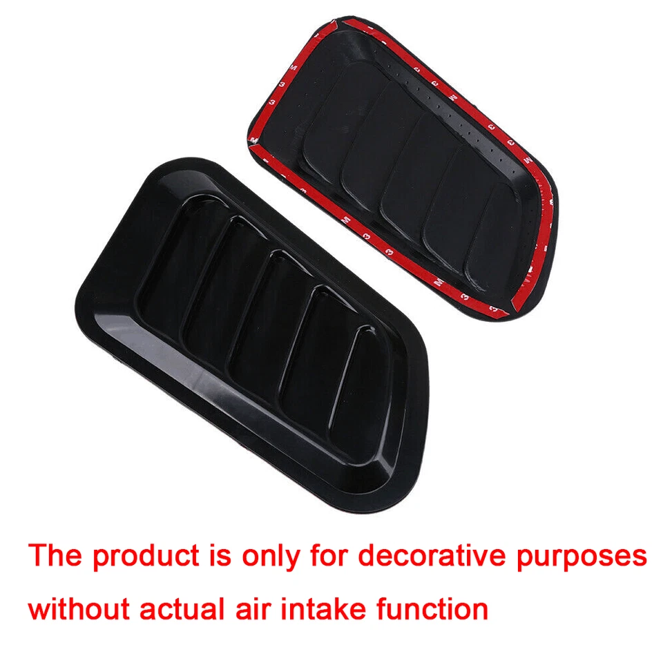 For Toyota Corolla Camry GR Style Gloss Black Front Hood Air Vent Cover Trim - Image 2 of 4