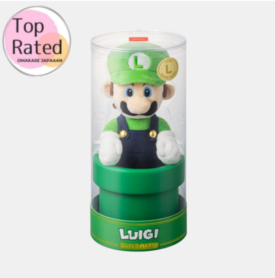 Super Mario Bros Luigi Plush Toy Nintendo TOKYO Handled Products