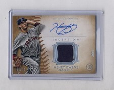 HENRY OWENS 2015 BOWMAN INCEPTION ROOKIE RC AUTO JERSEY #45/50 RED SOX