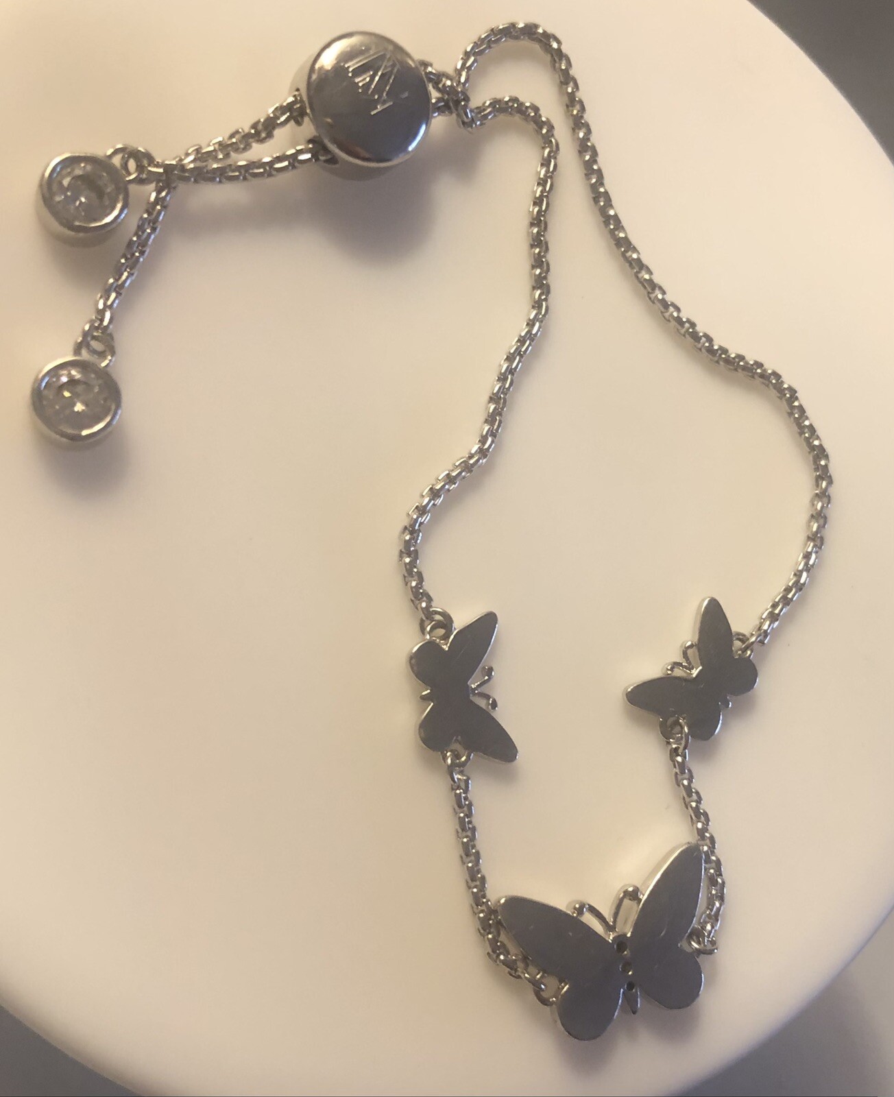 Silver Adjustable Butterfly Bracelet - image 3