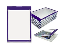 CF Magnetic Card Holder One Touch Case PURPLE BORDER - 35PT-360PT Sizes