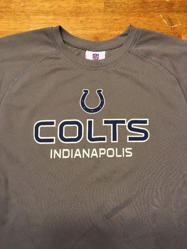 NFL Team Apparel Indianapolis Colts Boy's Gray Long Sleeve Shirt - Large 12/14 - Picture 3 of 12