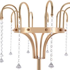 FLOWER STAND,WEDDING FLOWER STAND GOLD LIVING ROOM, BEDROOM, OFFICE GLASS, IRON