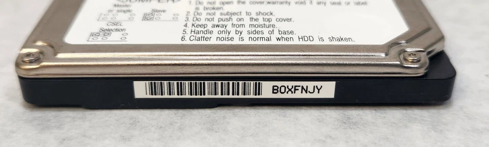 Hitachi DK23BA-10 10Gb 512Kb 4200Rpm ATA-66 2.5-Inch Internal Hard Drive - Image 3 of 4