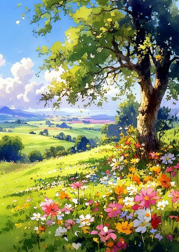 Serene Meadow Trees Collection, Prints on Matte Paper | Buy 2 Get 1 Free Offer - Picture 14 of 29