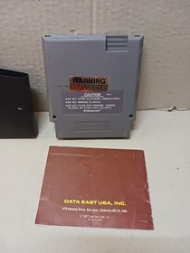 Karnov (Nintendo Nes) Dinosaur Warrior Data East AUTHENTIC w/Instruction Booklet